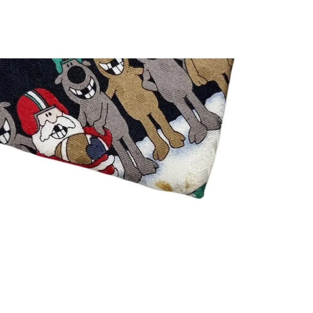 Dockers Boys Christmas Football‎ Silk Clip On Tie Santa Reindeer FUN 14